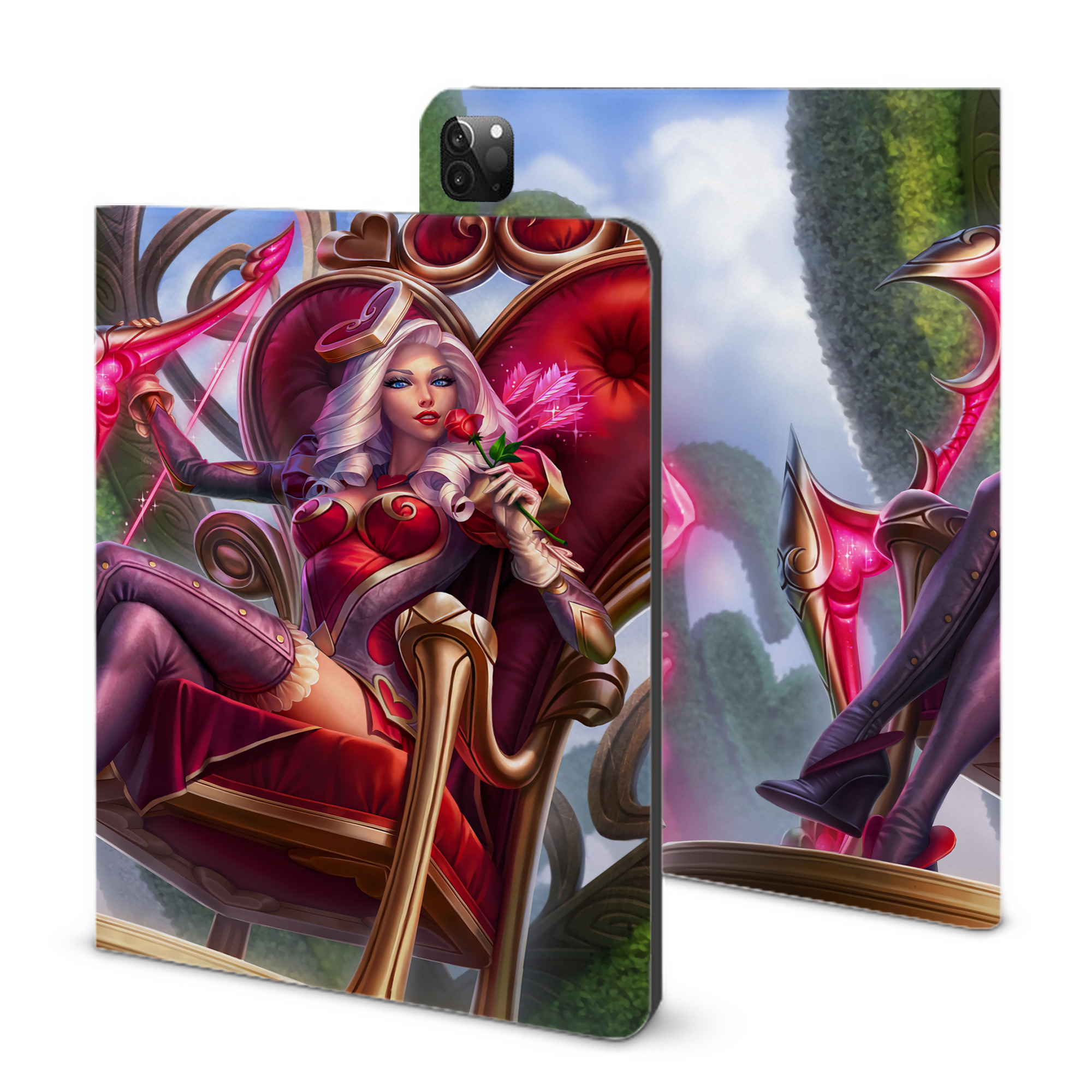 （画像用） リーグ・オブ・レジェンド League of Legends LOL IPadケース ペンホルダー付き ブックスタイルデザイン